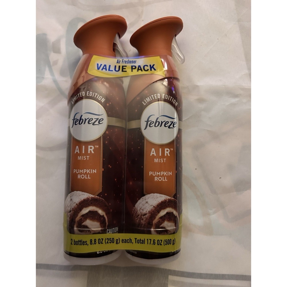 Febreze Air Mist - Odor-Fighting Air Freshener - Pumpkin Roll -8.8 oz - 2 Pack!